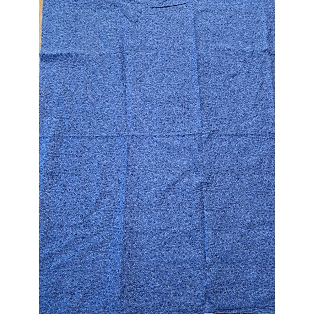 Vintage Christmas Blue Fabric Holiday Remembrance by Cheri L Strole 1 Yard